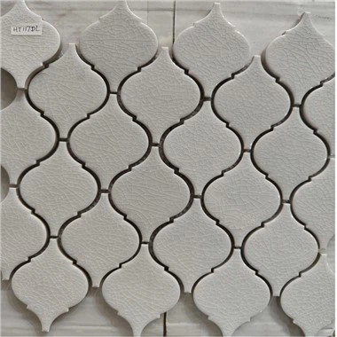 Backsplash gạch khảm đèn lồng màu xanh lam